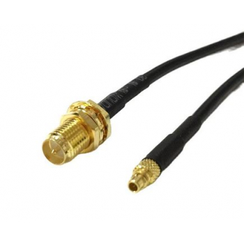 Przejście - RP-SMA jack na MMCX - adapter prosty z przewodem pigtail 100mm